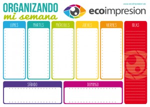 impresión de calendario Ecoimpresión