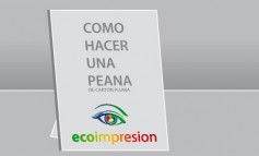 Como hacer una peana en cartón pluma en menos de un minuto.