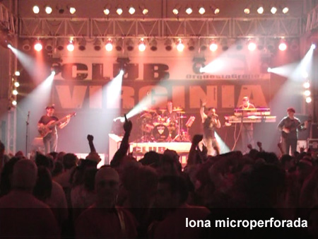 Lona microperforada para conciertos