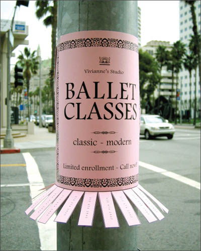 Diseño marketing guerrilla ballet