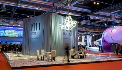 Diseño de stand para feria de Nh hoteles