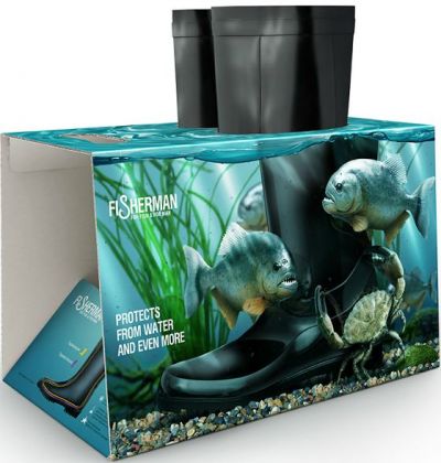 Botas de lluvia con un packaging muy efectivo