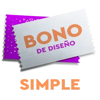 Bono diseño grafico simple ecoimpresion