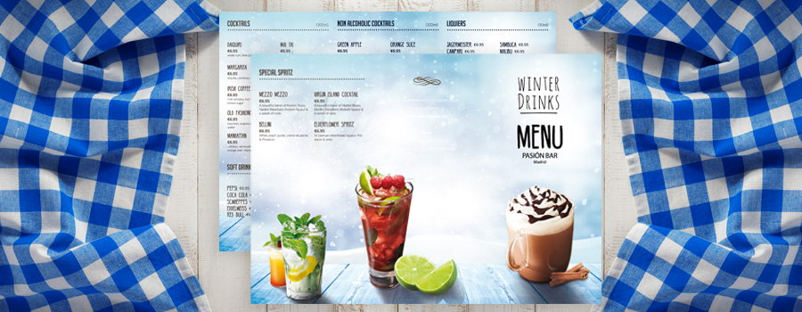 Coleccion cartas de menu para restaurantes
