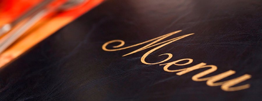 Cartas de menu polipiel para restaurantes