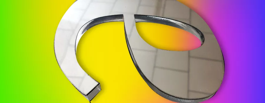 Letras corpórea frontal aluminio