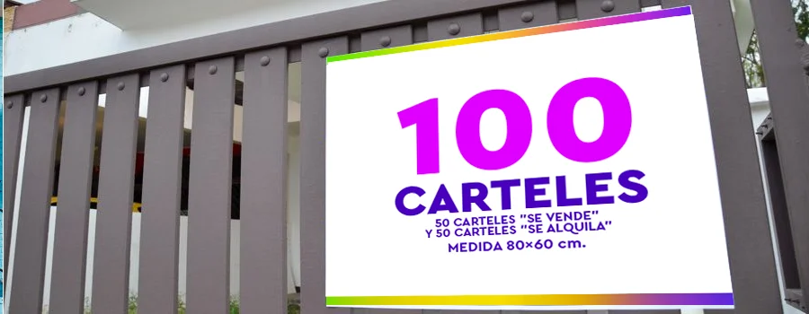 Oferta especial publicidad para inmobiliarias carteles