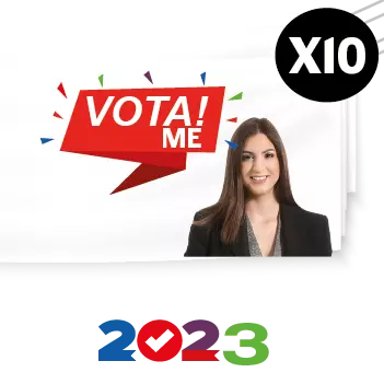 Oferta Especial Pack 10 Lonas Para Elecciones