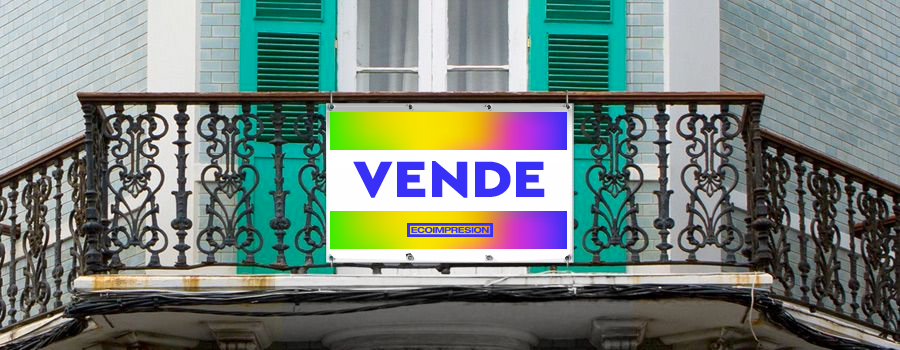 Cartel Se vende se alquila inmobiliaria