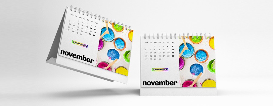 Impresion de calendarios de sobremesa para empresas