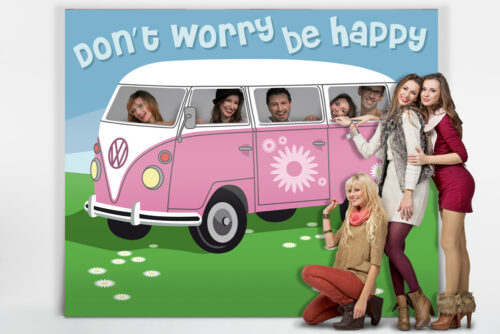 PHOTOCALL furgoneta hippy