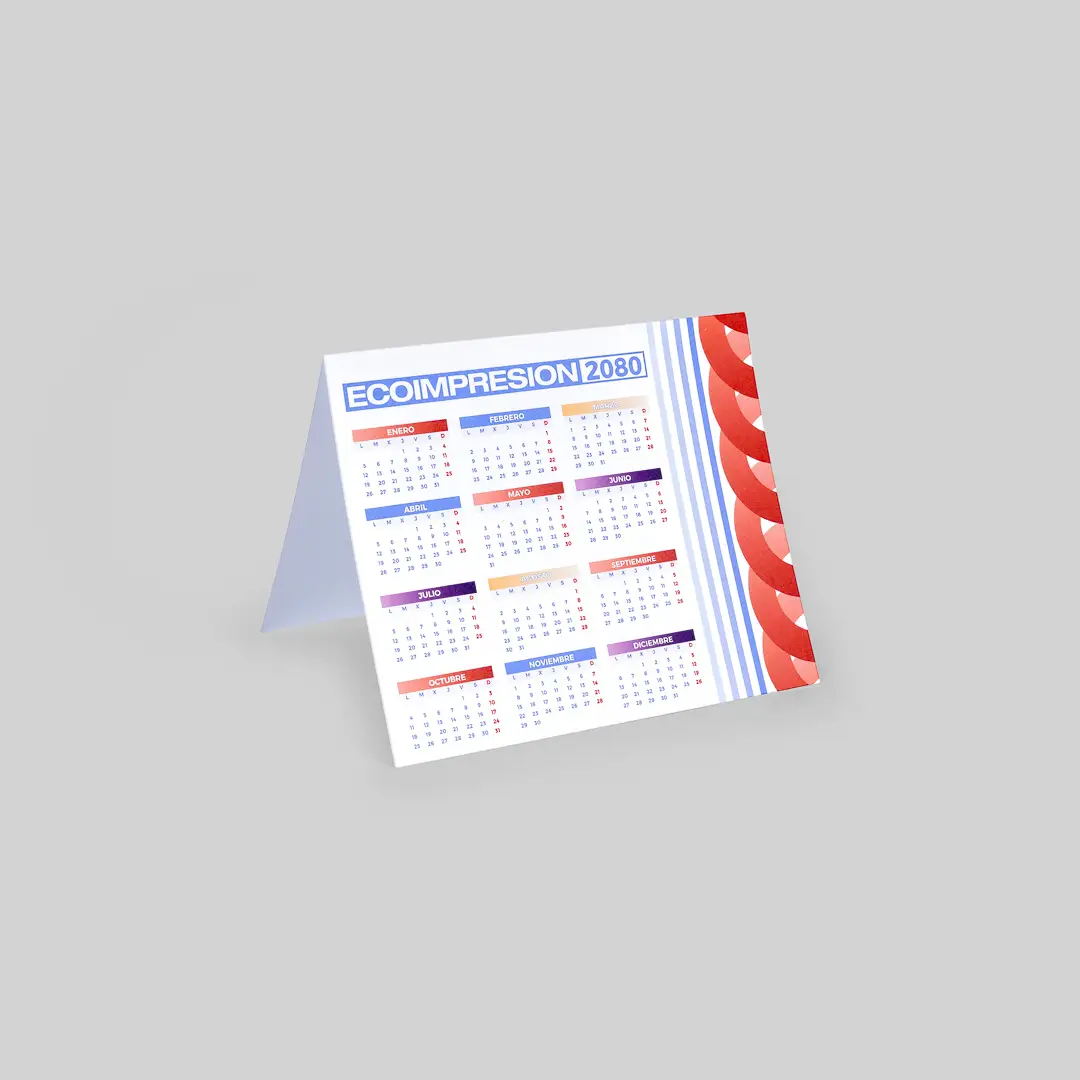 Calendarios glasspack personalizados XL 30X18CM 2