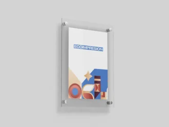 Placa metacrilato empresas horizontal
