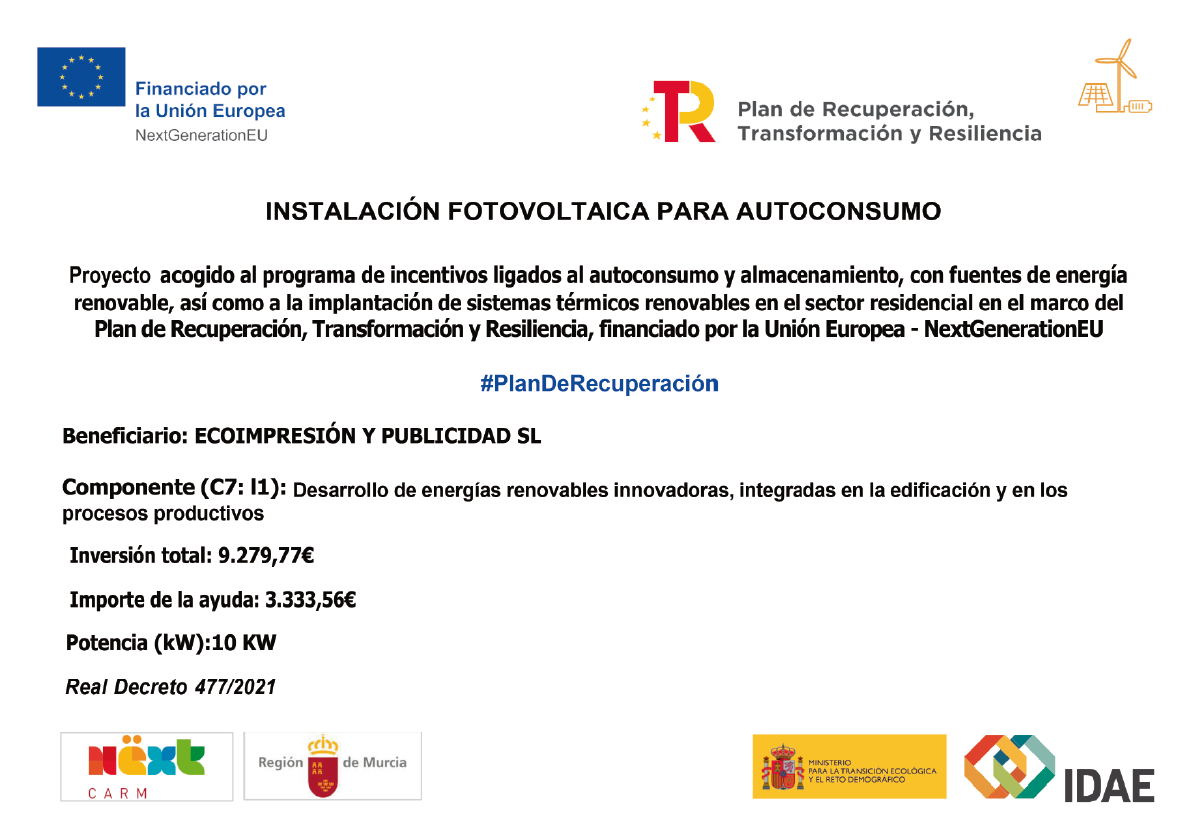 cartel placas solares