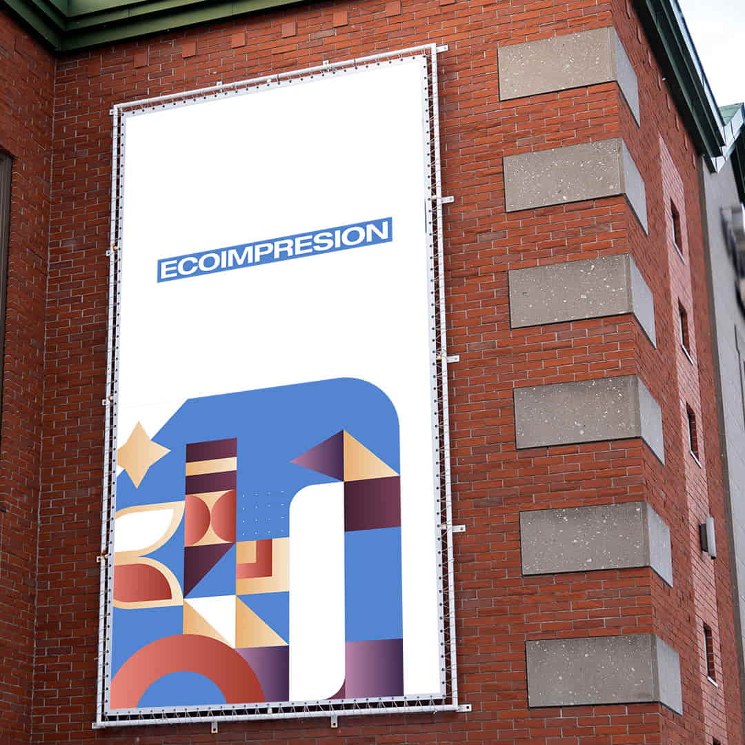 lona publicitaria pvc fachada